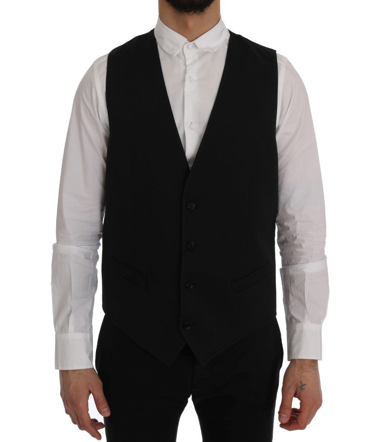 Zwart STAFF katoenen vest