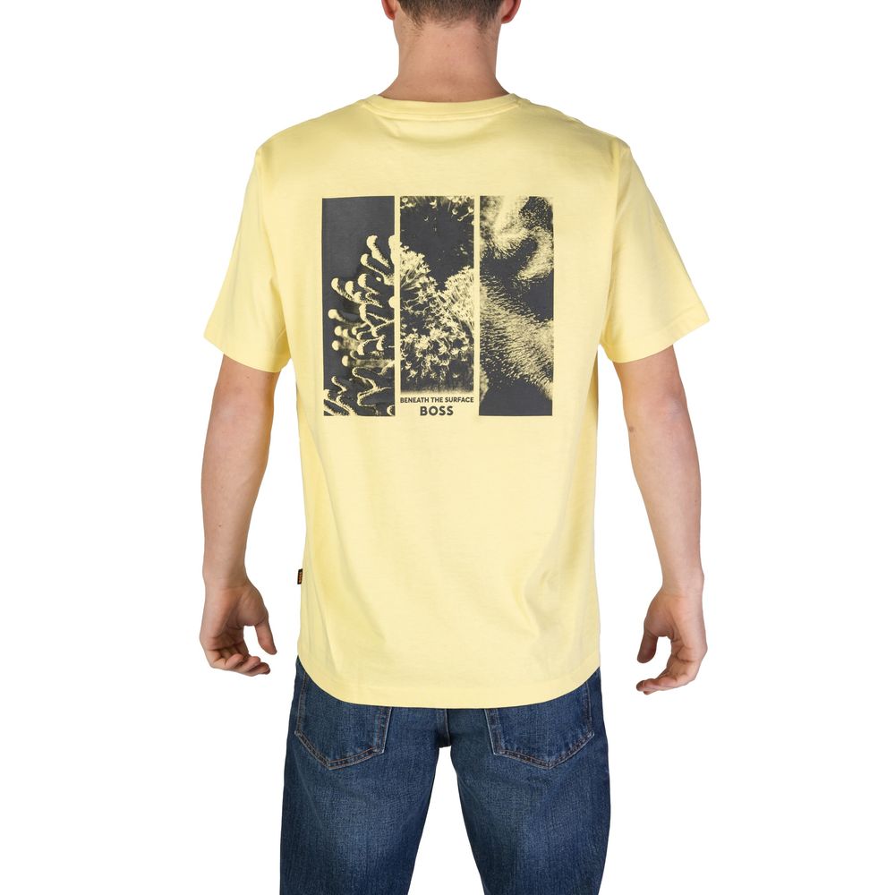 Geel katoenen T-shirt