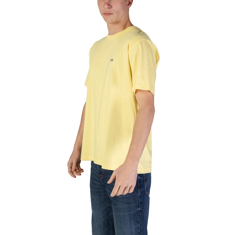 Geel katoenen T-shirt
