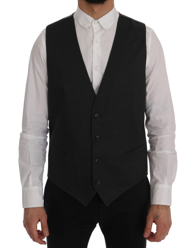 Grijs STAFF katoenen rayon vest