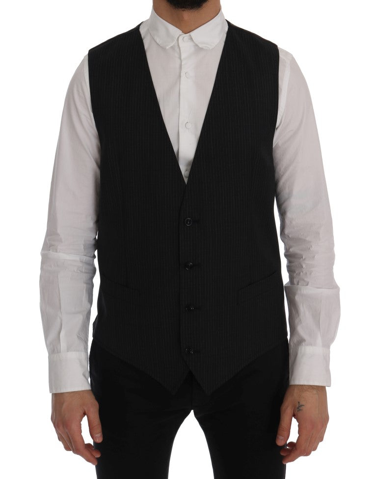 Grijs wollen stretchvest