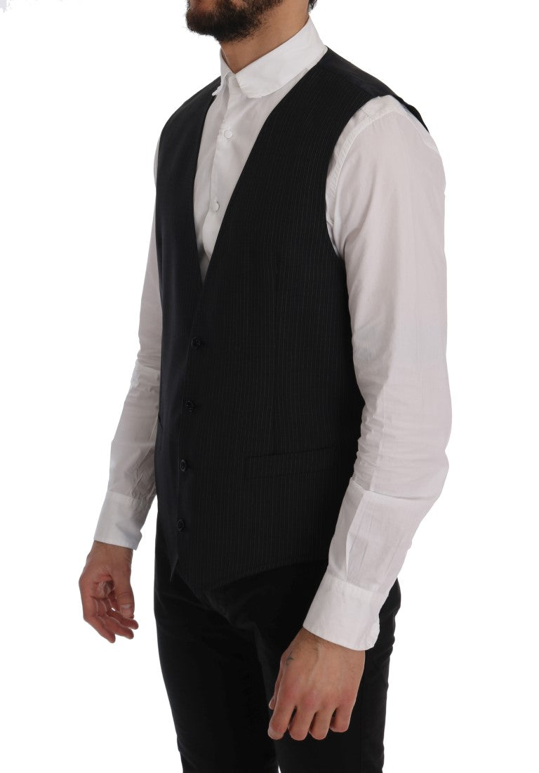 Grijs wollen stretchvest