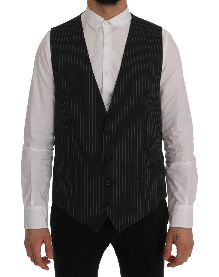 Grijs wollen stretchvest
