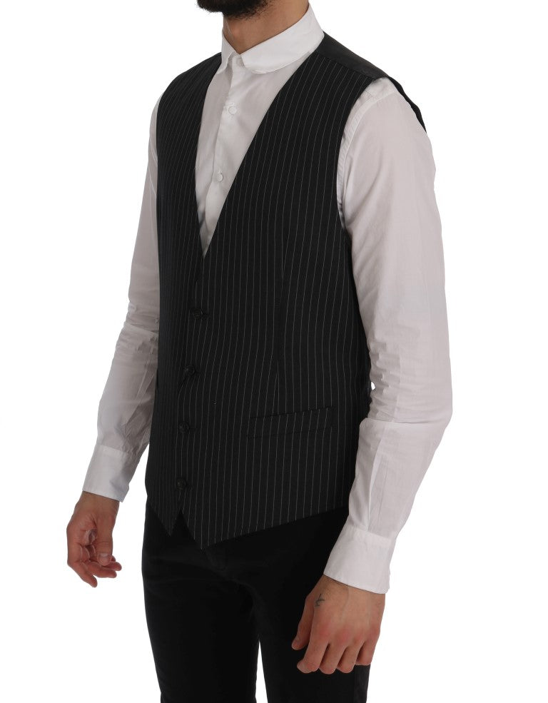 Grijs wollen stretchvest