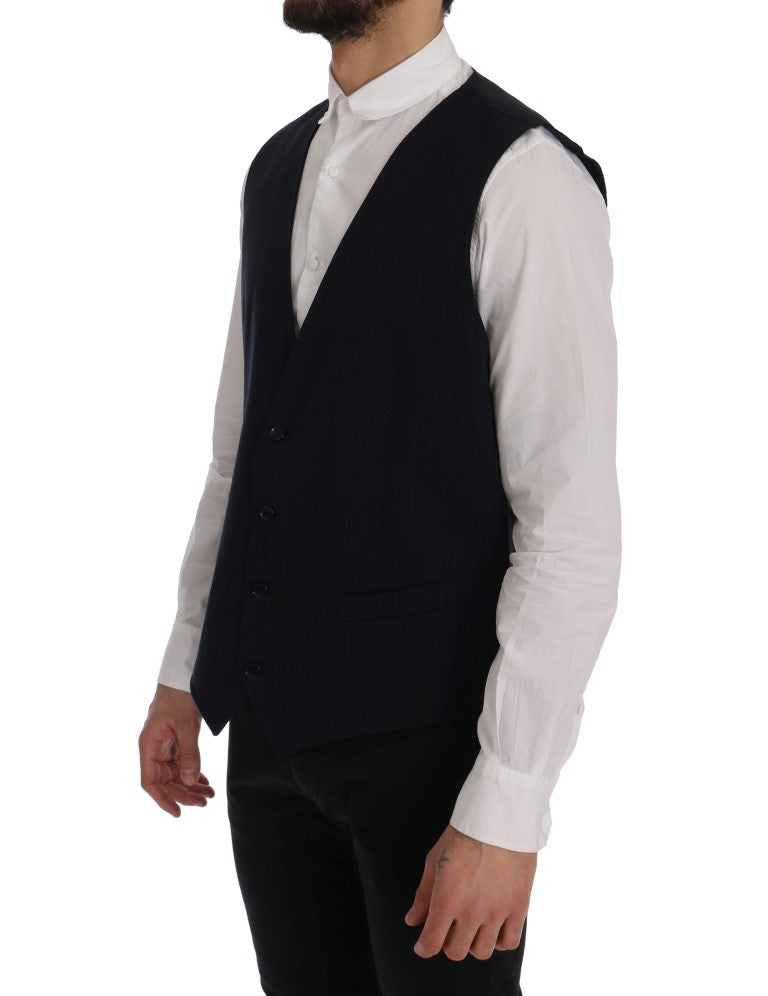 Blauw STAFF wollen stretchvest