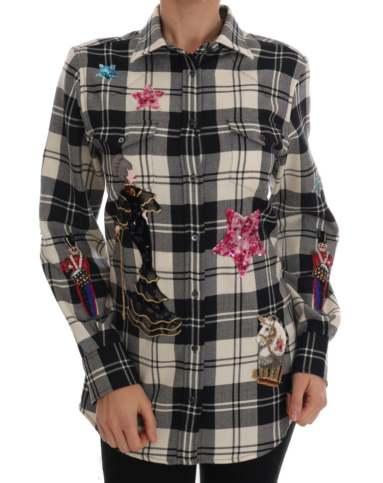 Zwart Wit Sprookjeskristal Shirt