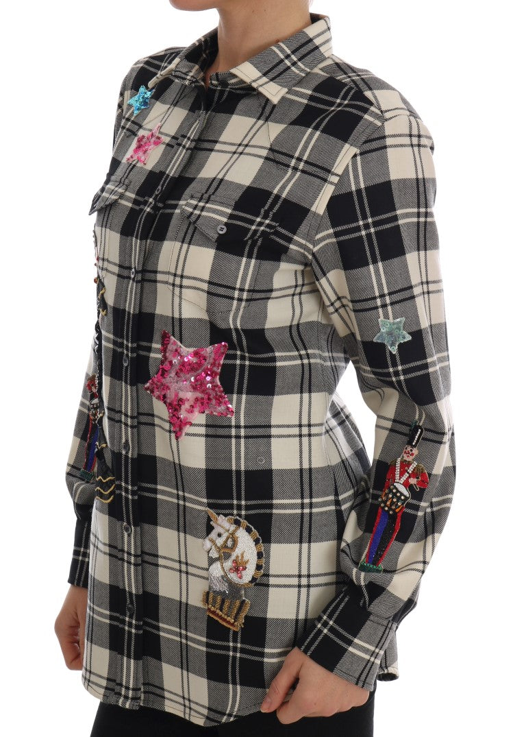 Zwart Wit Sprookjeskristal Shirt