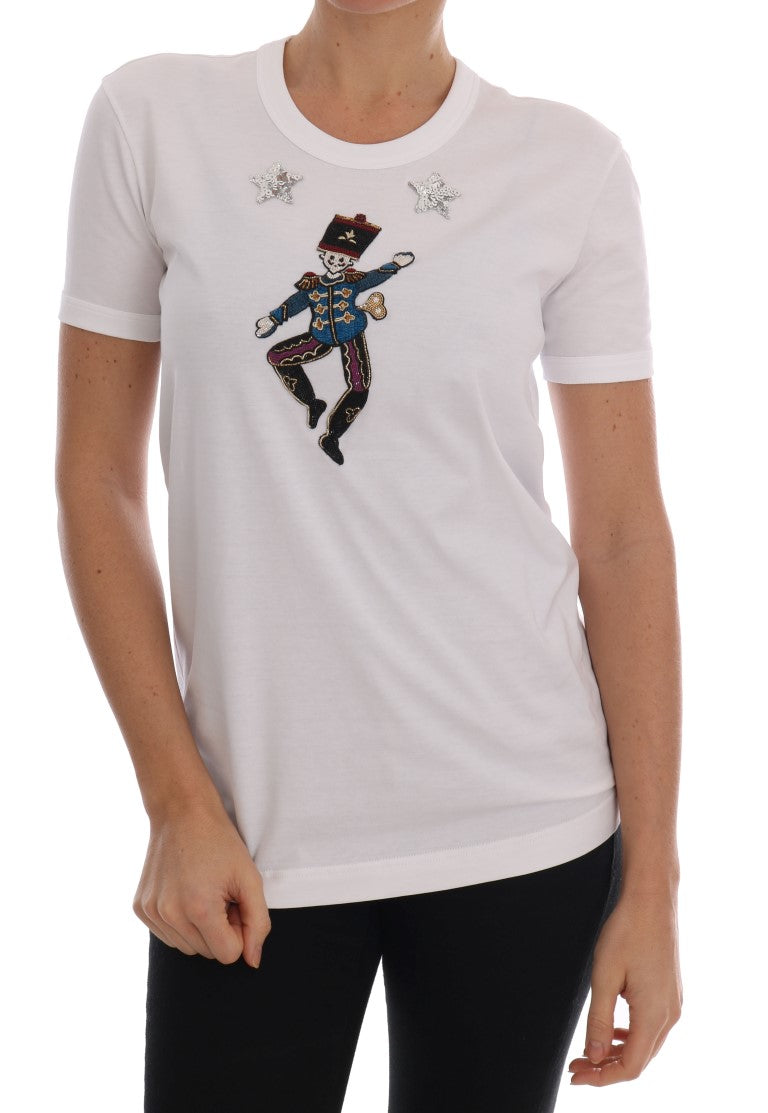 Wit katoenen sprookjes T-shirt