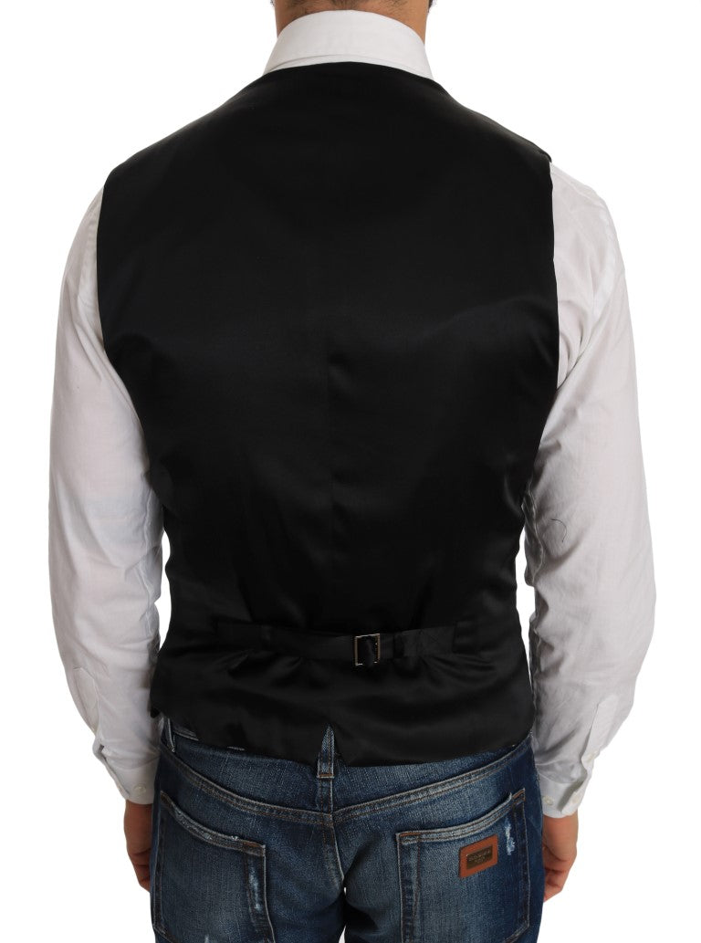 Zwart vest met stippenpatroon