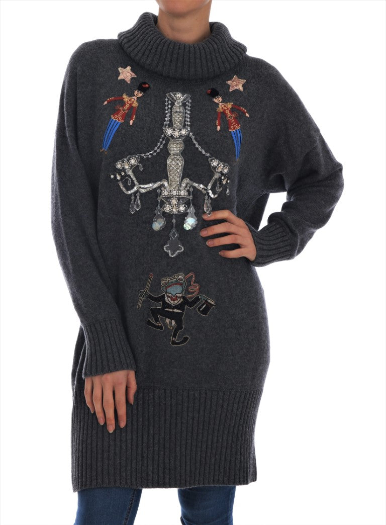 Fairy Tale Crystal Gray Cashmere Trui
