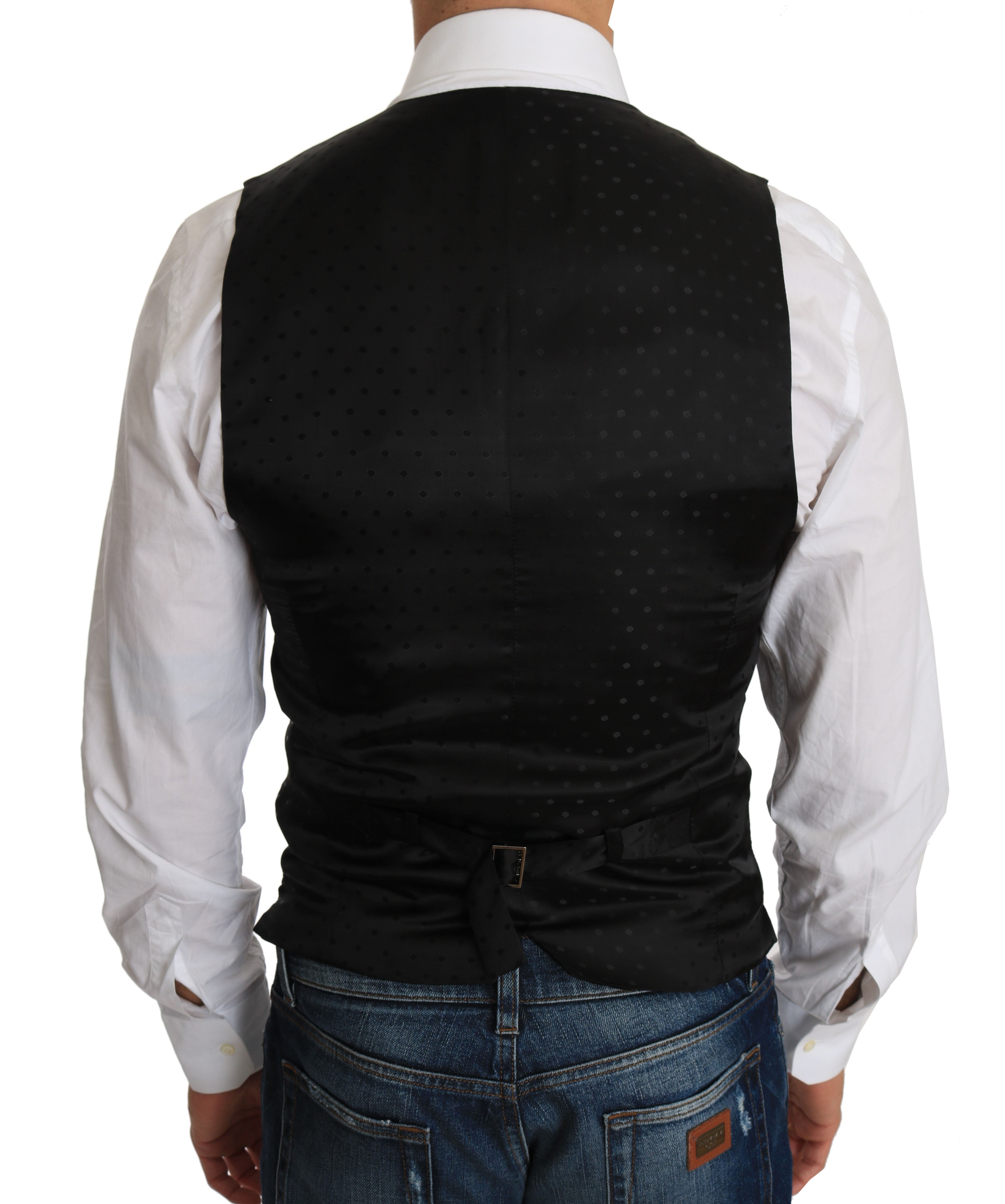 Zwarte wollen gilet