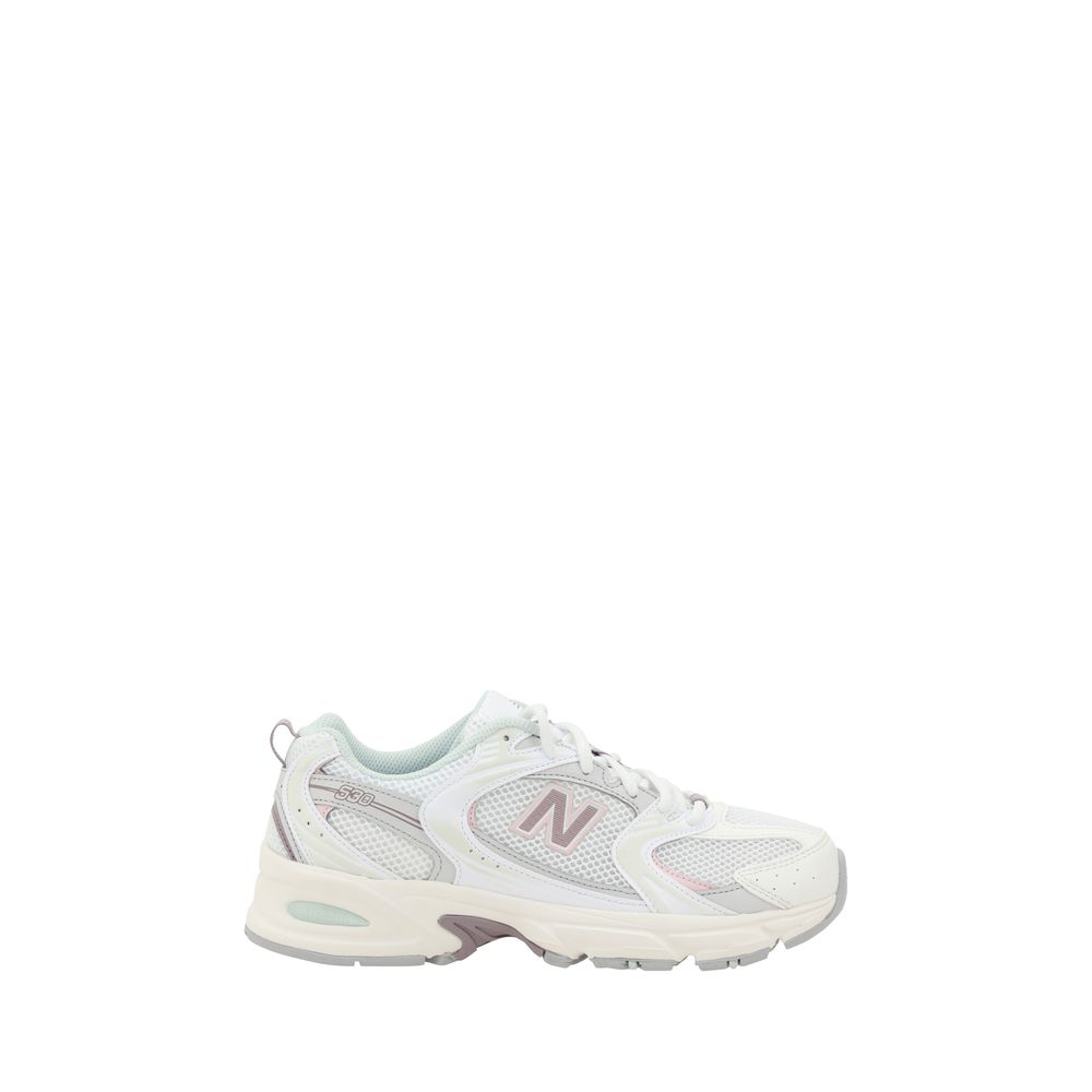 Witte leren Tier 3-sneakers