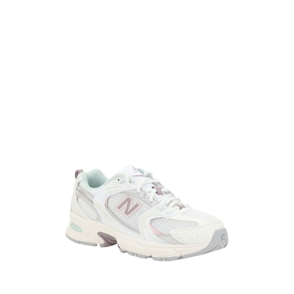 Witte leren Tier 3-sneakers