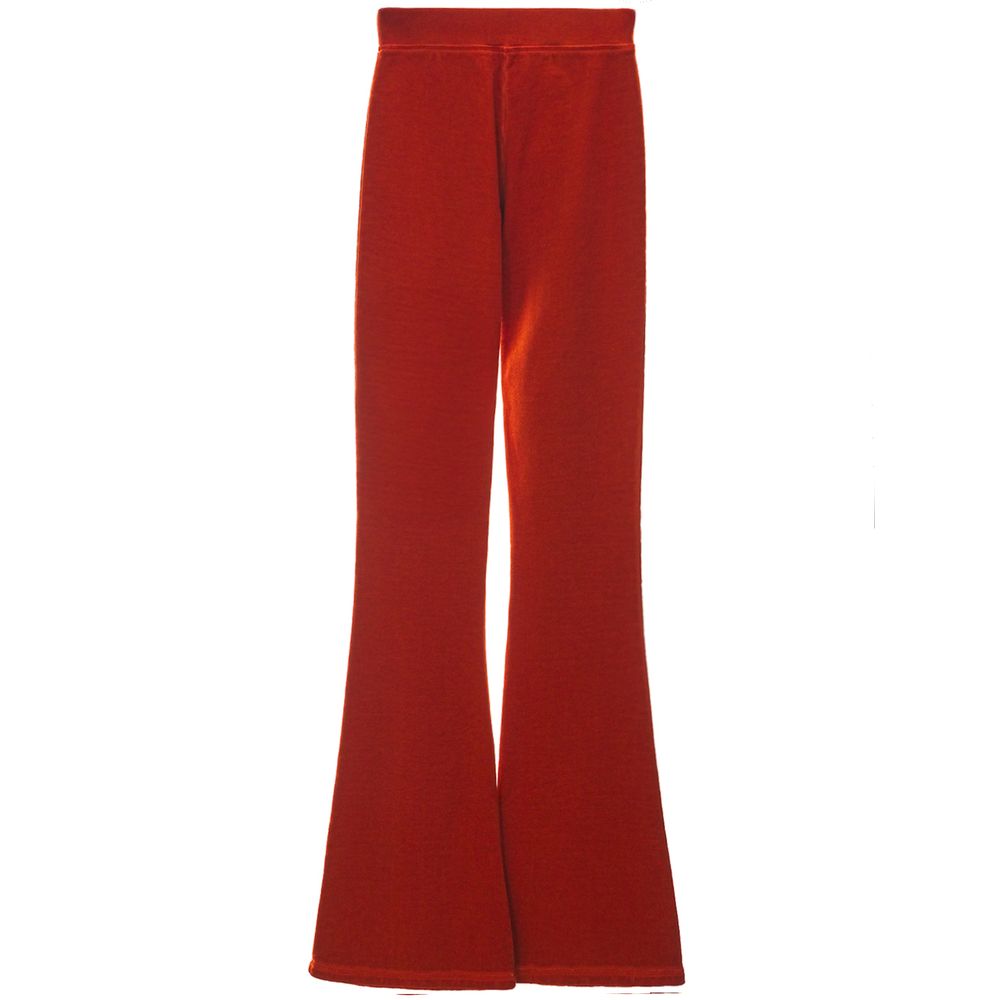 Rode katoenen wijde broek