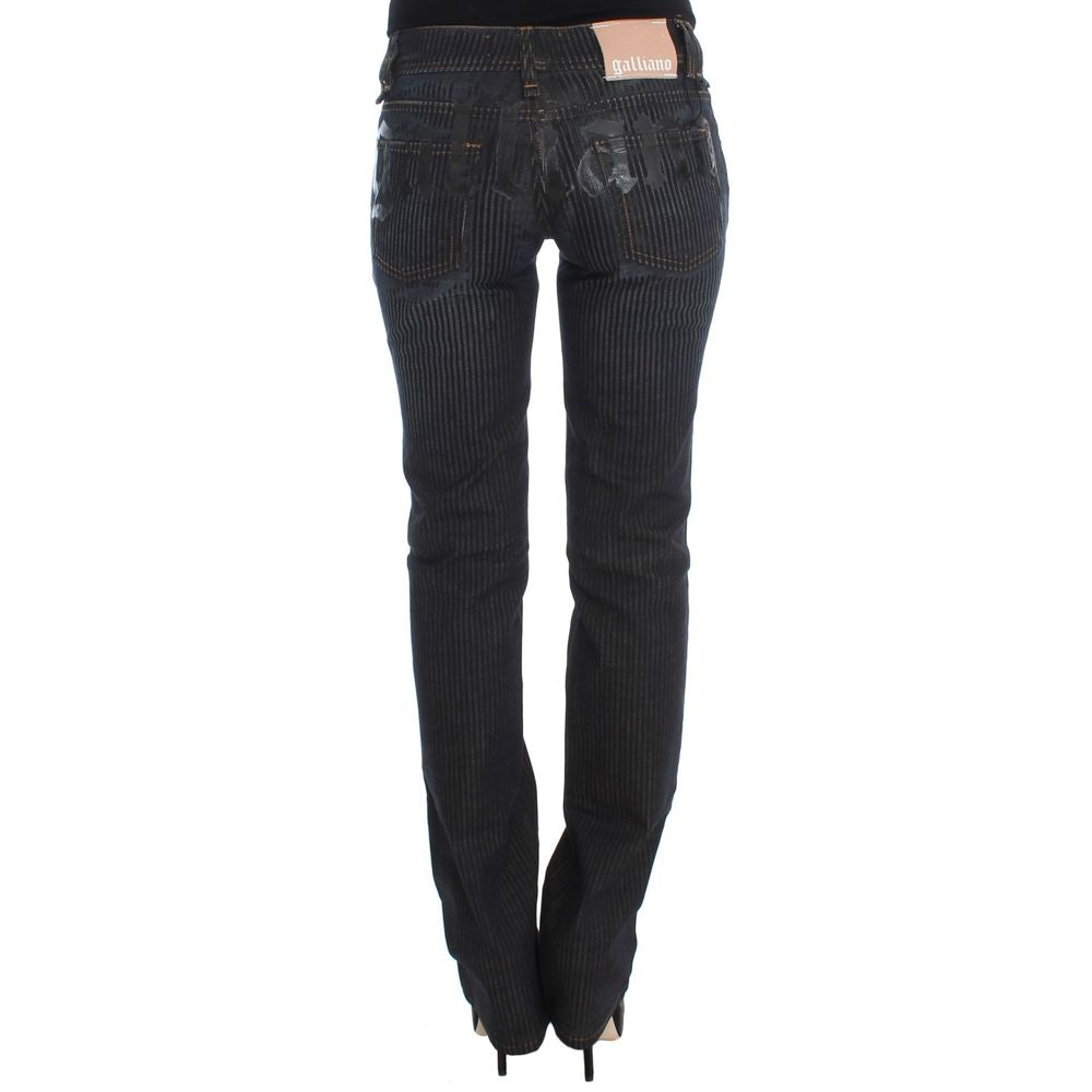 Blauwe katoenen jeans en broek