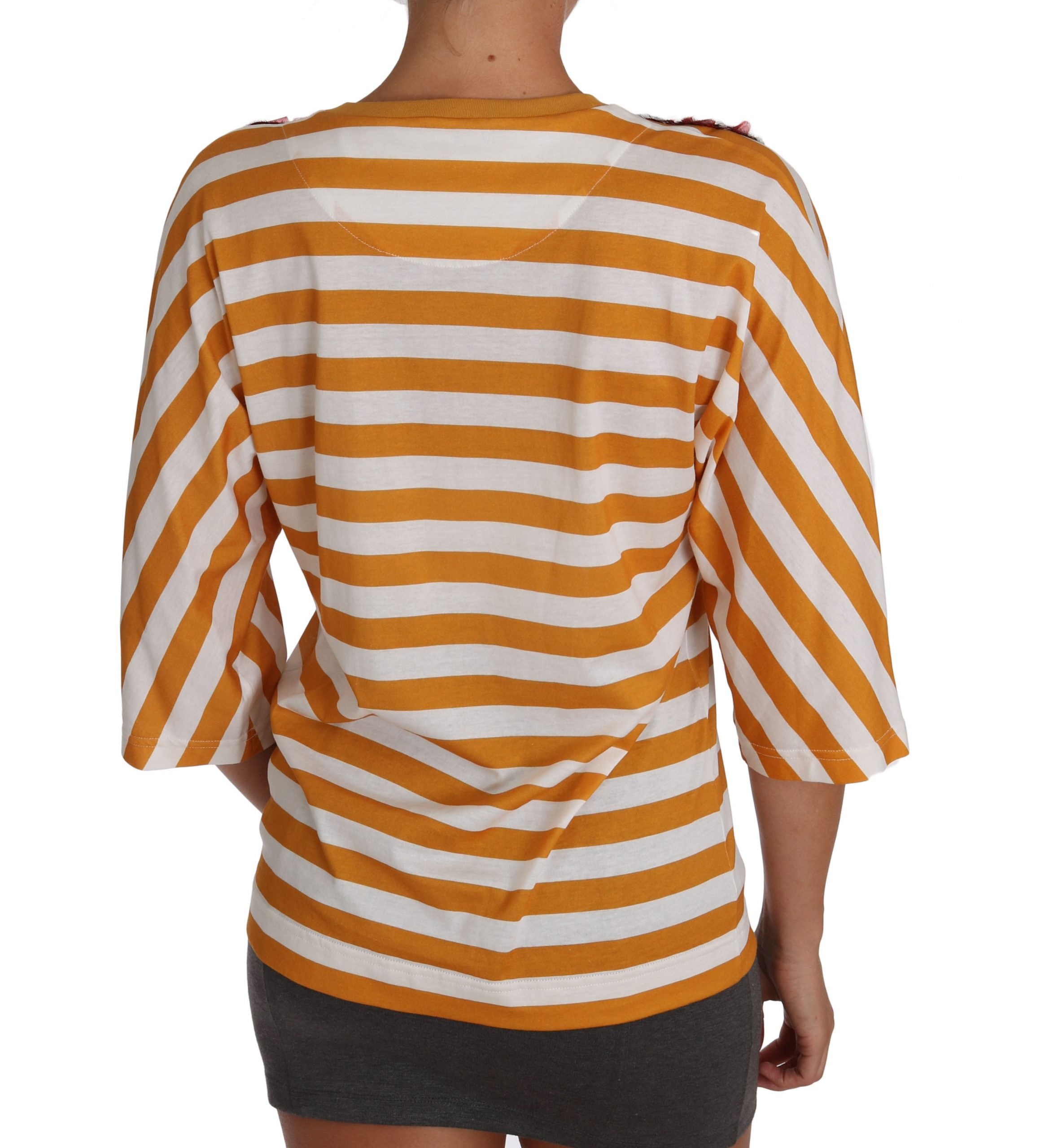 Wit oranje FIRENZE Top T-shirt