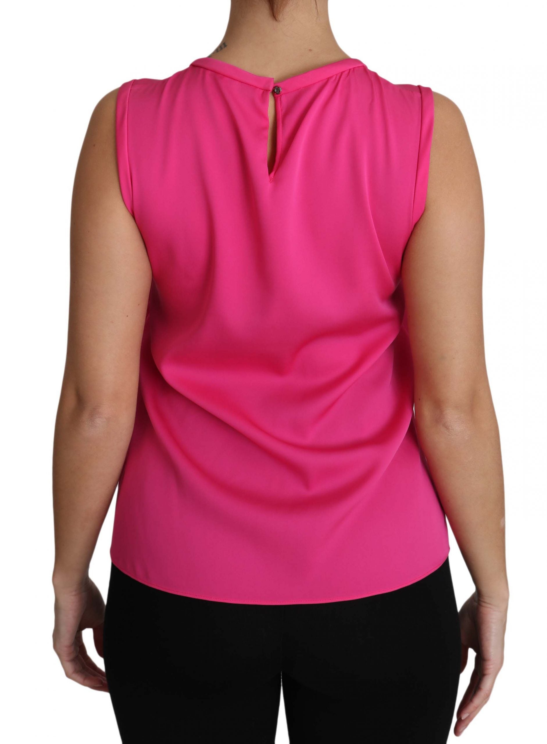 Roze Familie Zijden Tank Mama Blouse Top Shirt