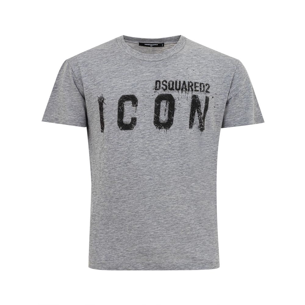 Strak grijs katoenen T-shirt voor stijlvolle mannen