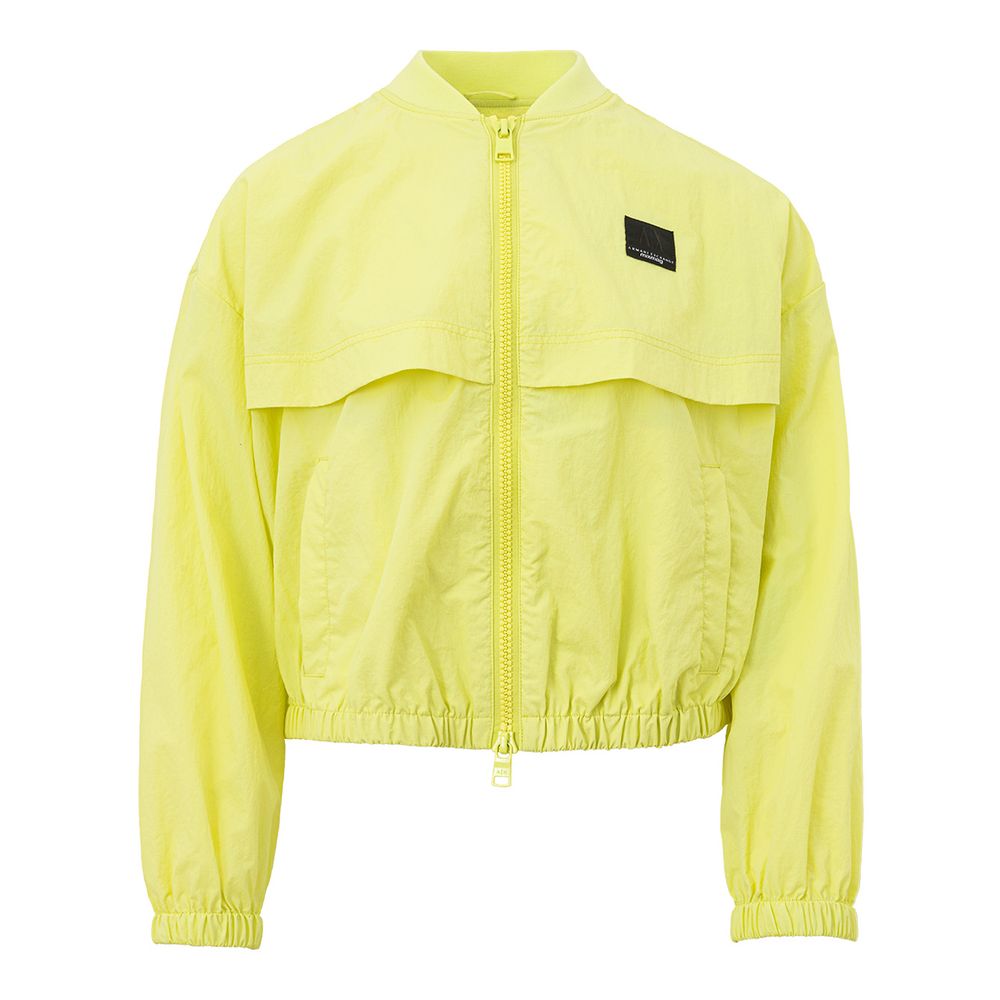 Chique gele polyamide jas voor dames