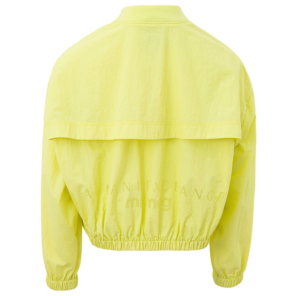 Chique gele polyamide jas voor dames