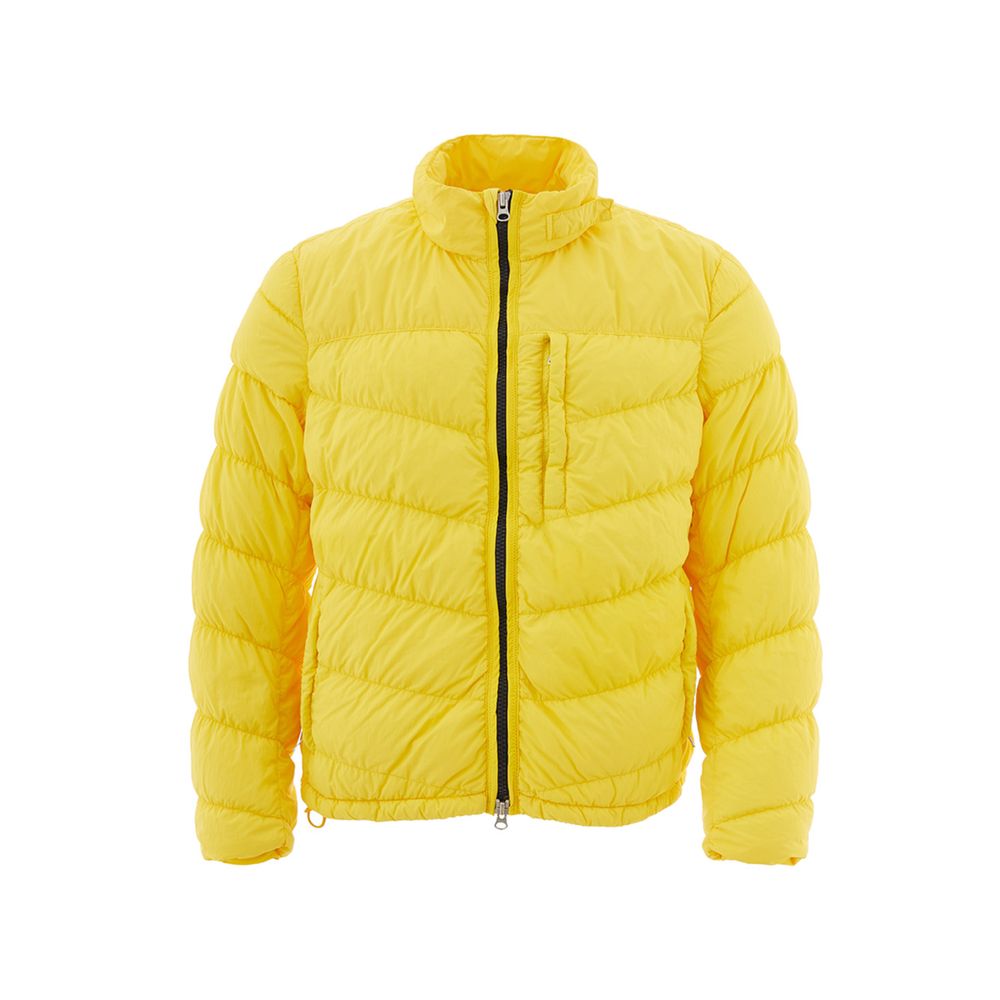 Heren levendig geel outdoorjack