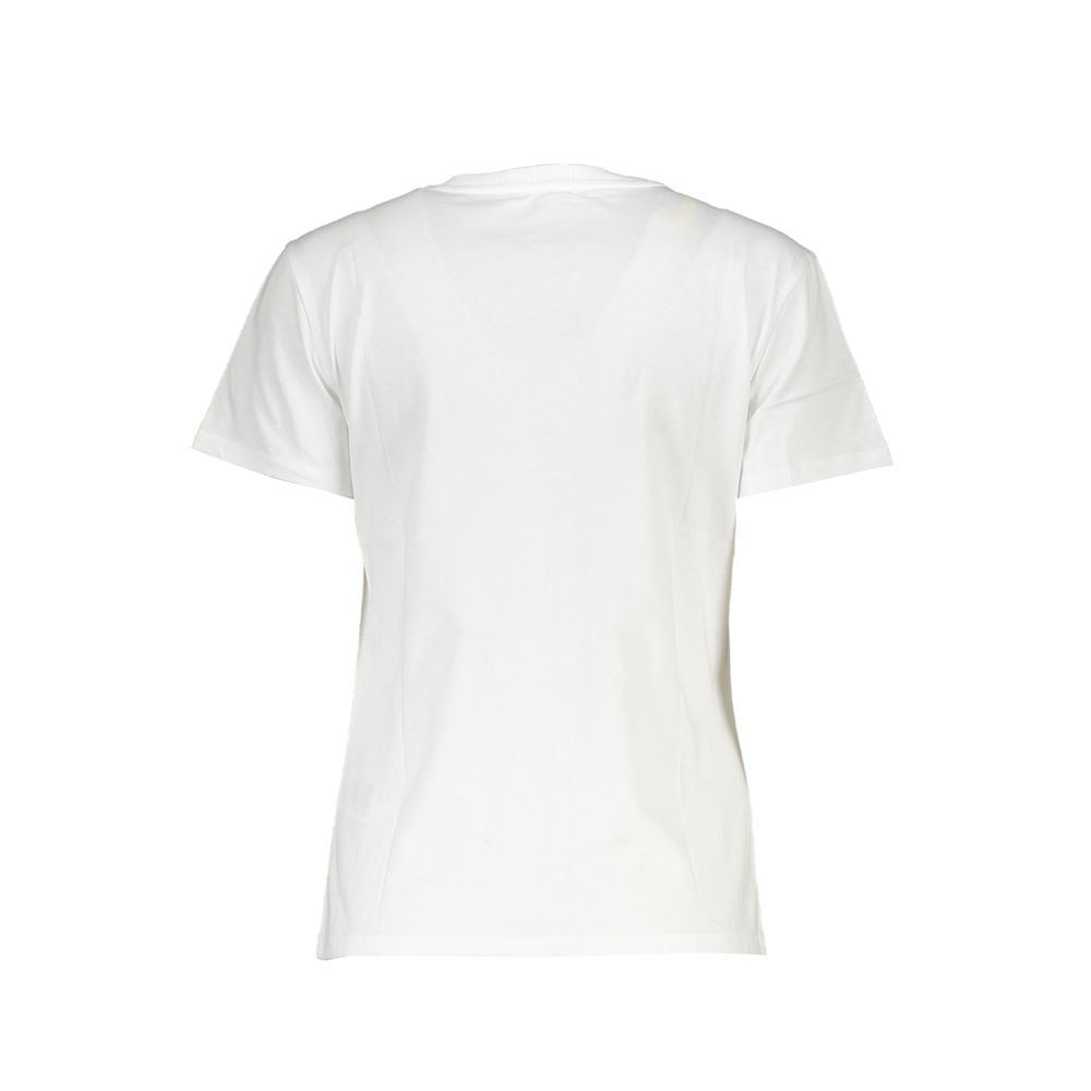 Wit katoenen dames T-shirt