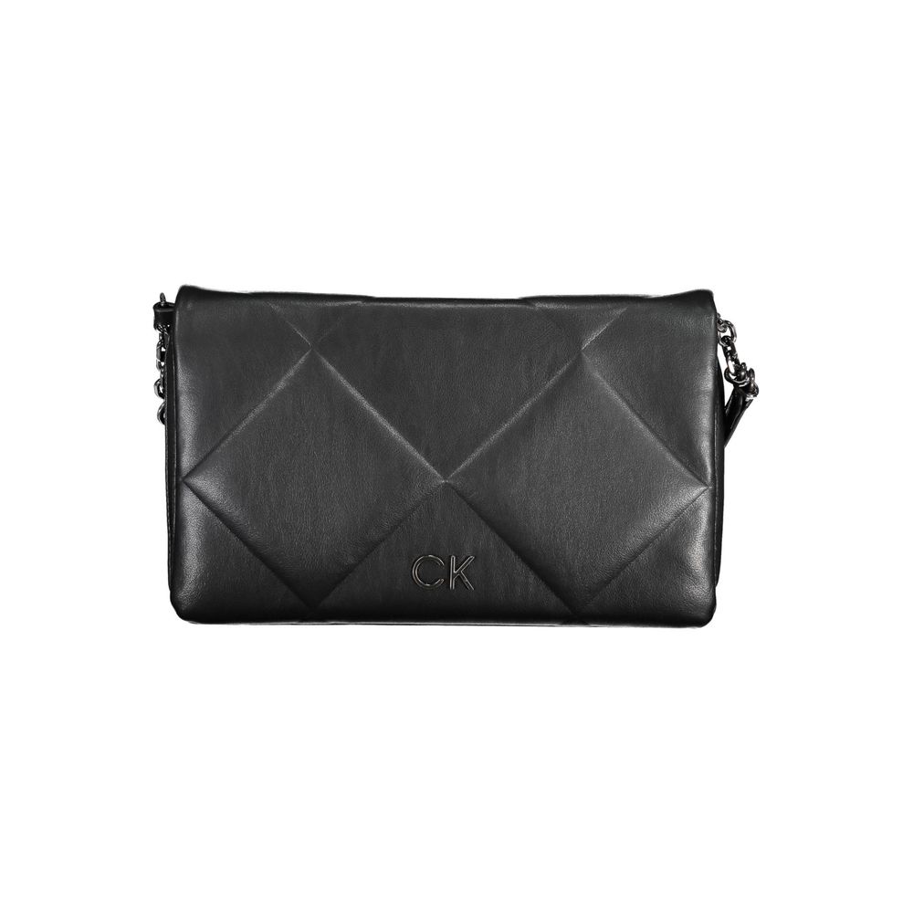 Zwarte polyester handtas