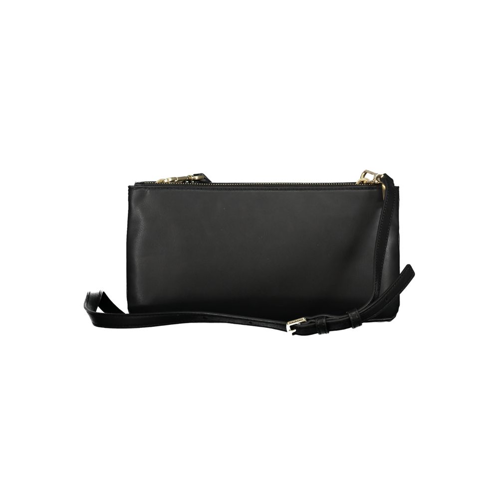 Zwarte polyester handtas