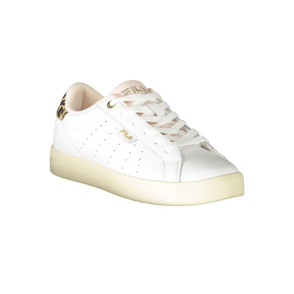 Witte leren damessneaker
