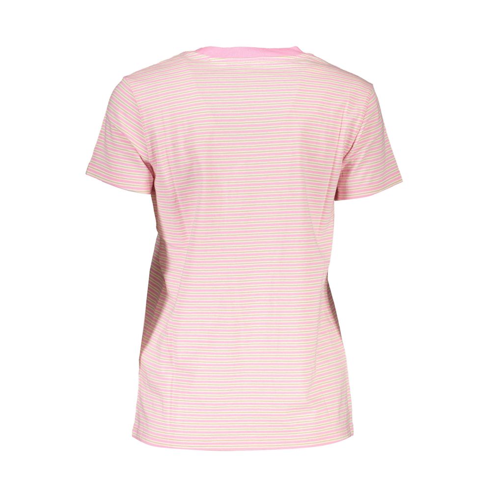 Roze katoenen dames T-shirt