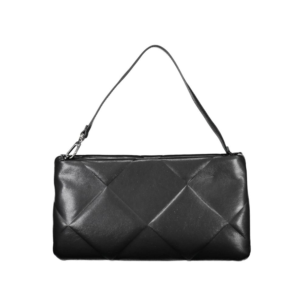 Zwarte polyester handtas