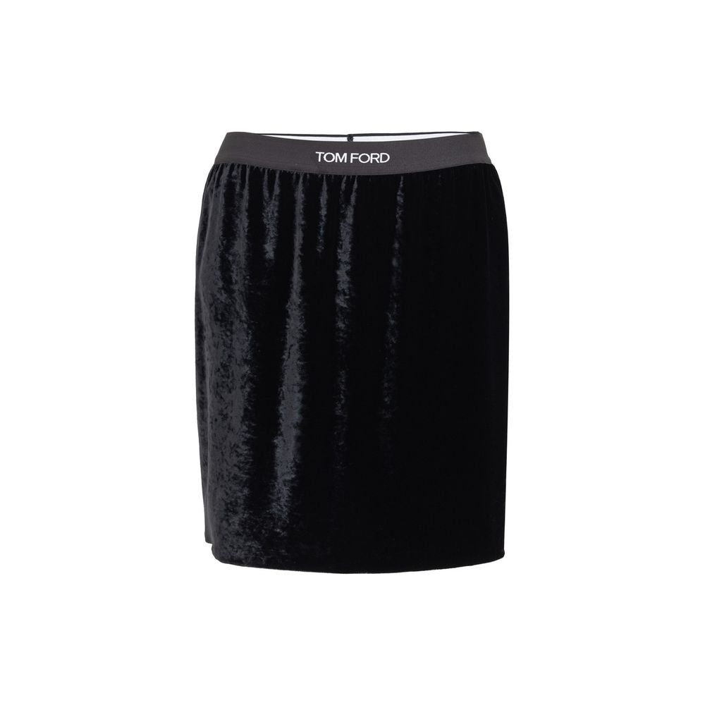Zwarte viscose mini