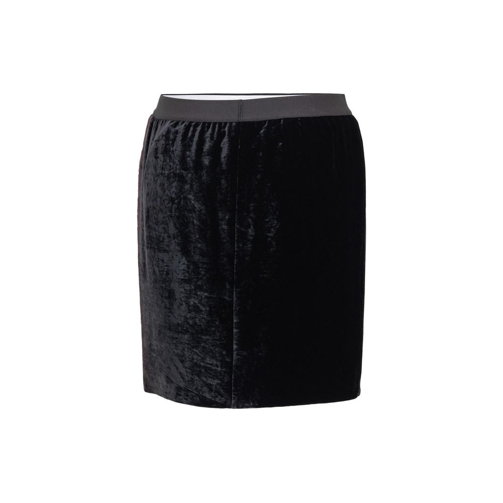 Zwarte viscose mini