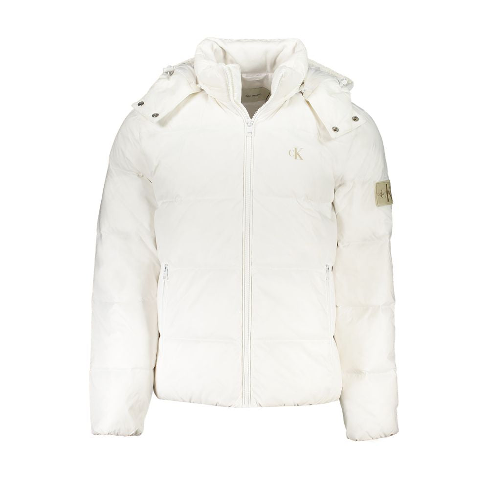 Witte polyamide herenjas