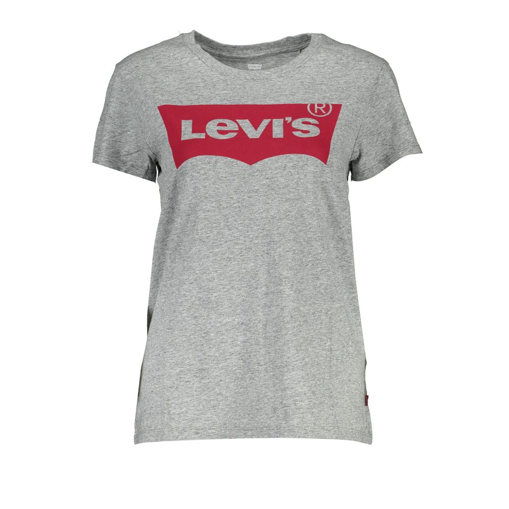 Grijs katoenen unisex T-shirt