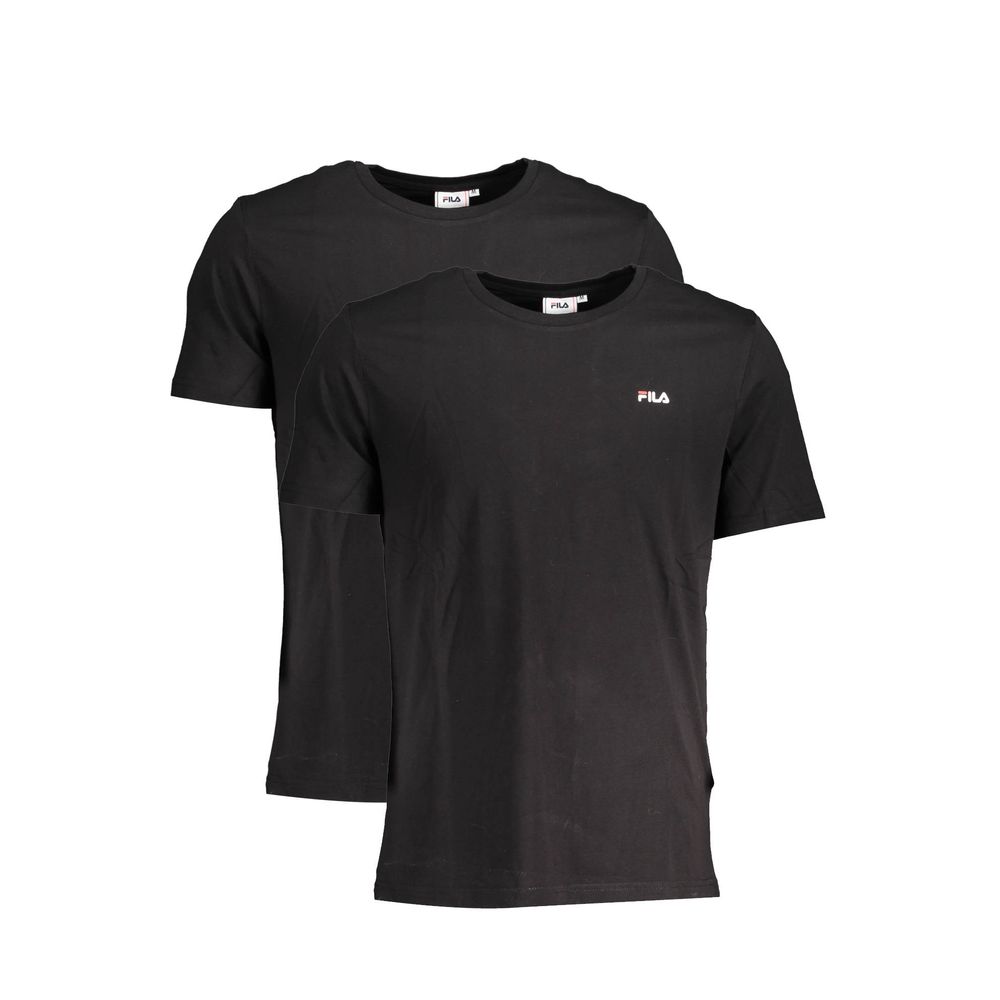 Zwart katoenen heren T-shirt
