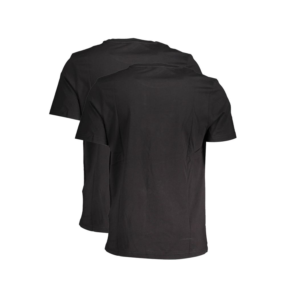 Zwart katoenen heren T-shirt