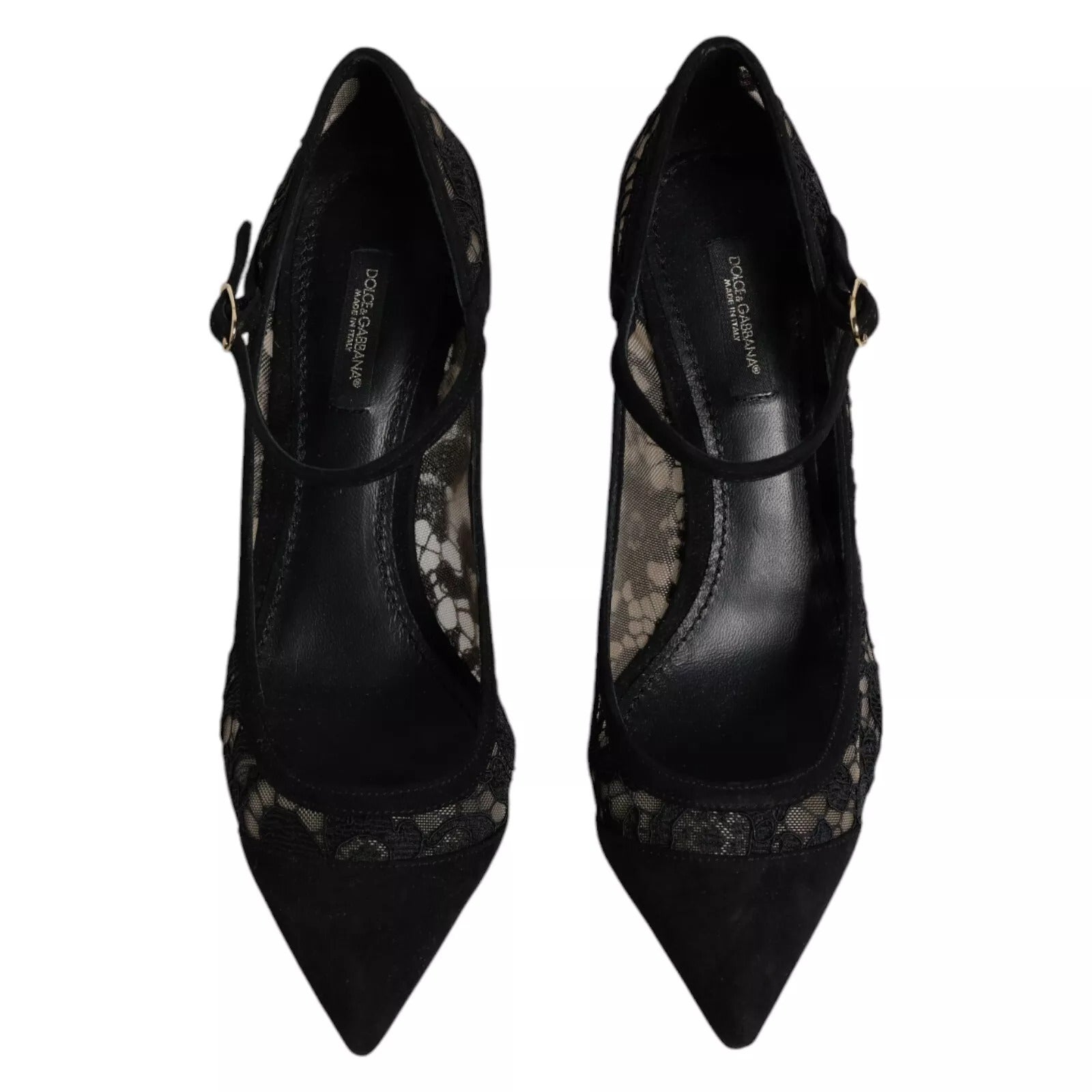 Zwarte Mary Jane Taormina veterpumps