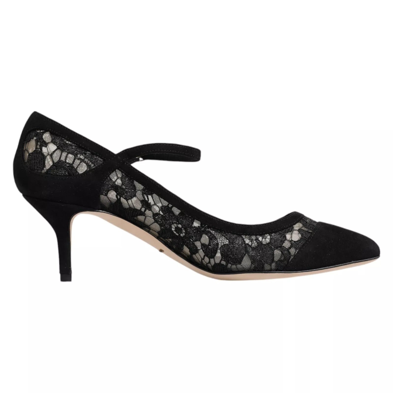 Zwarte Mary Jane Taormina veterpumps