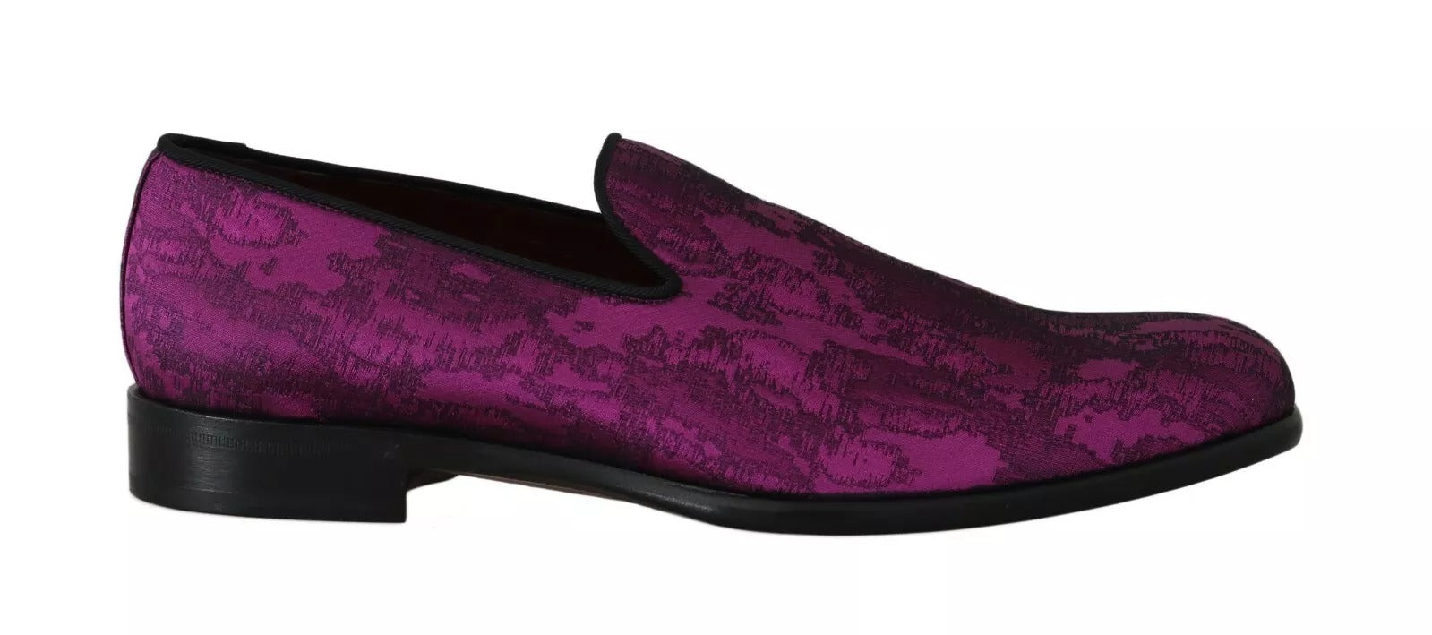 Paarse jacquard loafers, formele schoenen