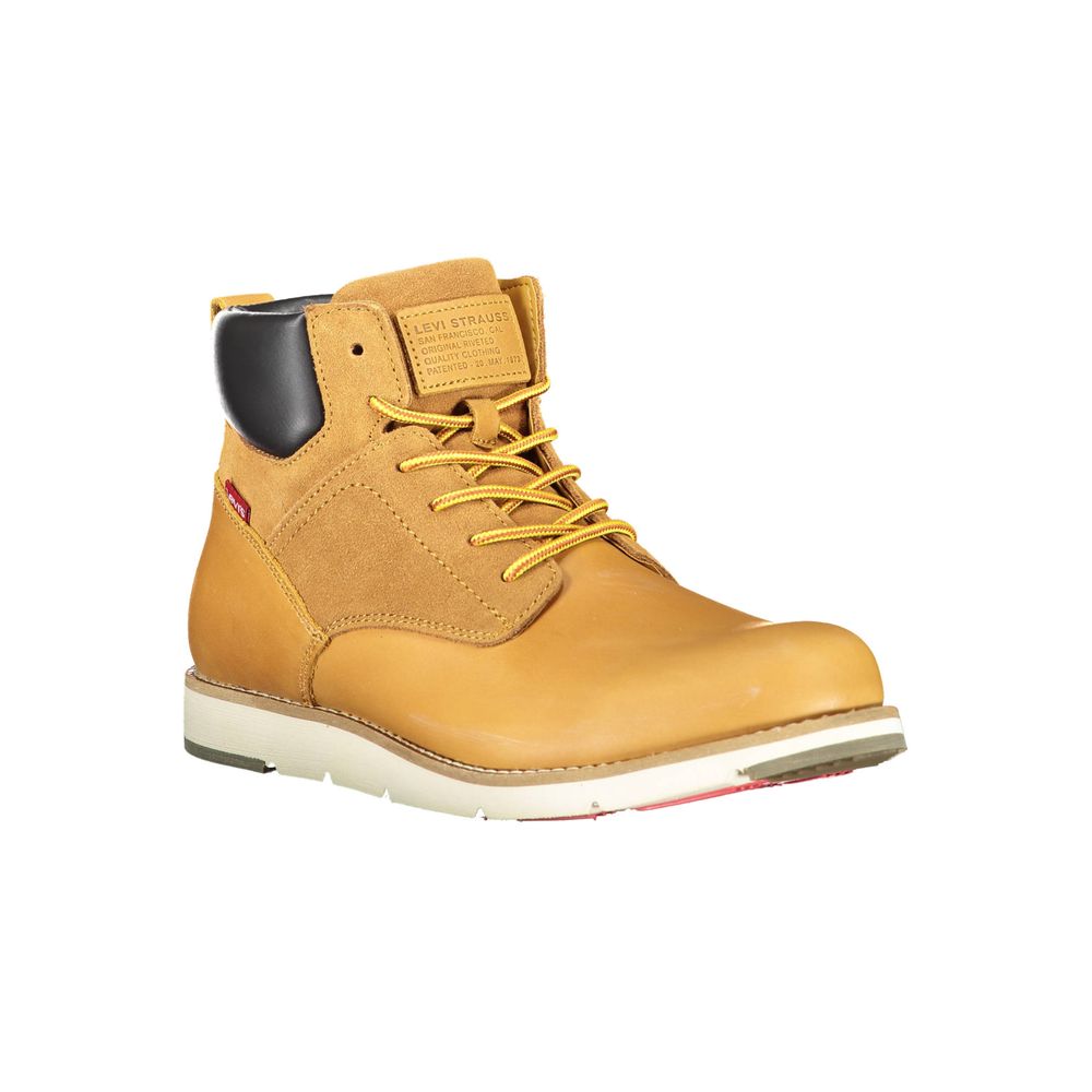 Beige leren herenlaars