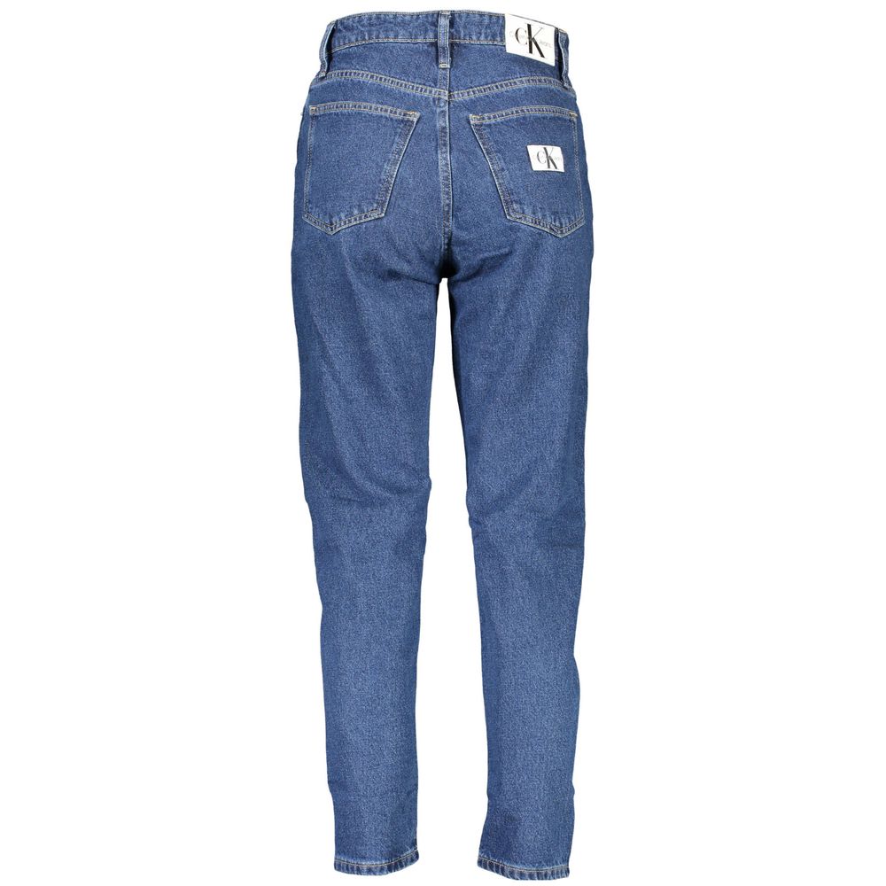 Blauwe katoenen jeans en broek
