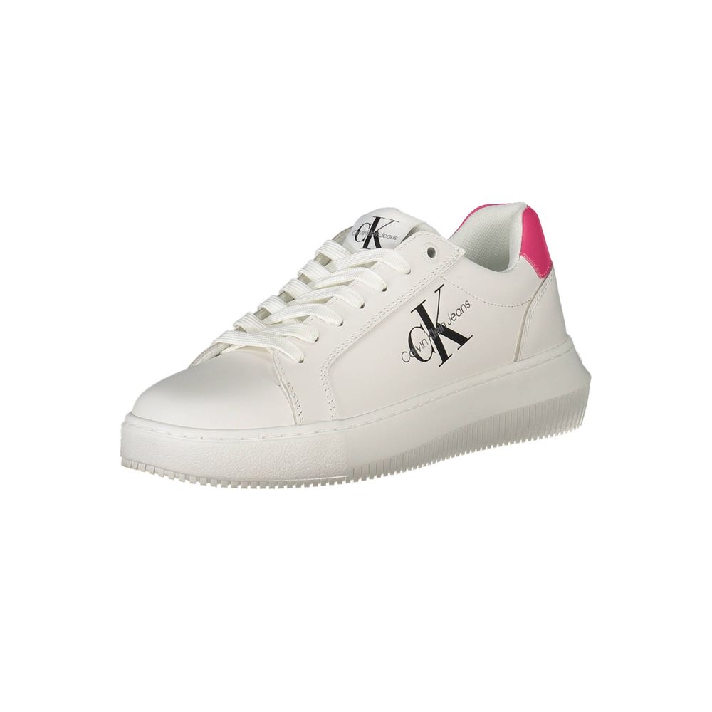Witte leren damessneaker