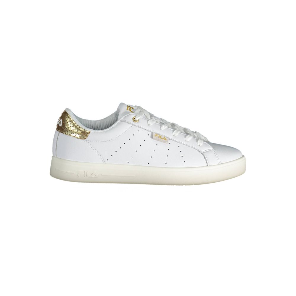 Witte leren damessneaker