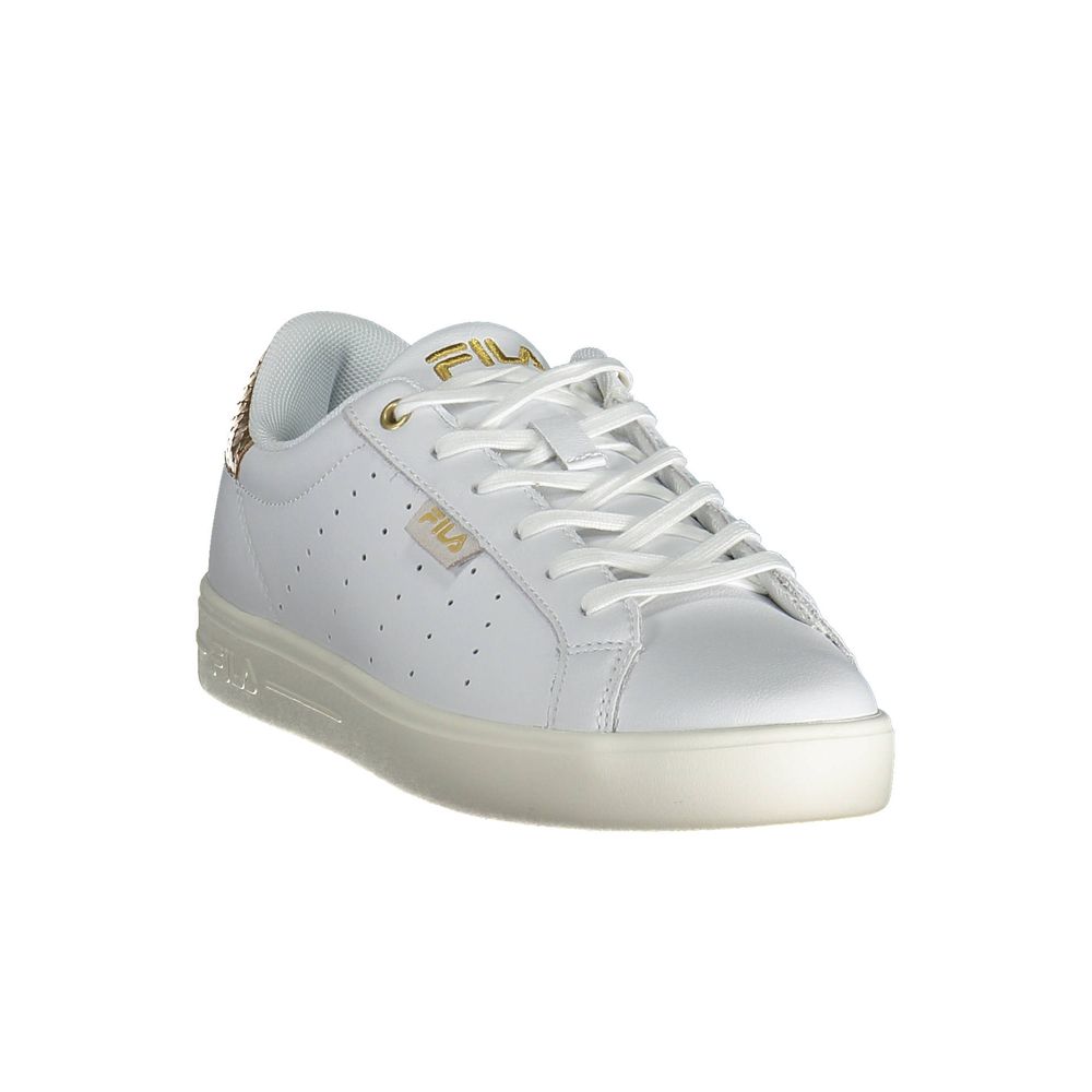 Witte leren damessneaker