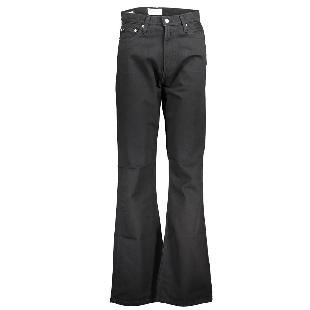 Zwarte katoenen damesjeans