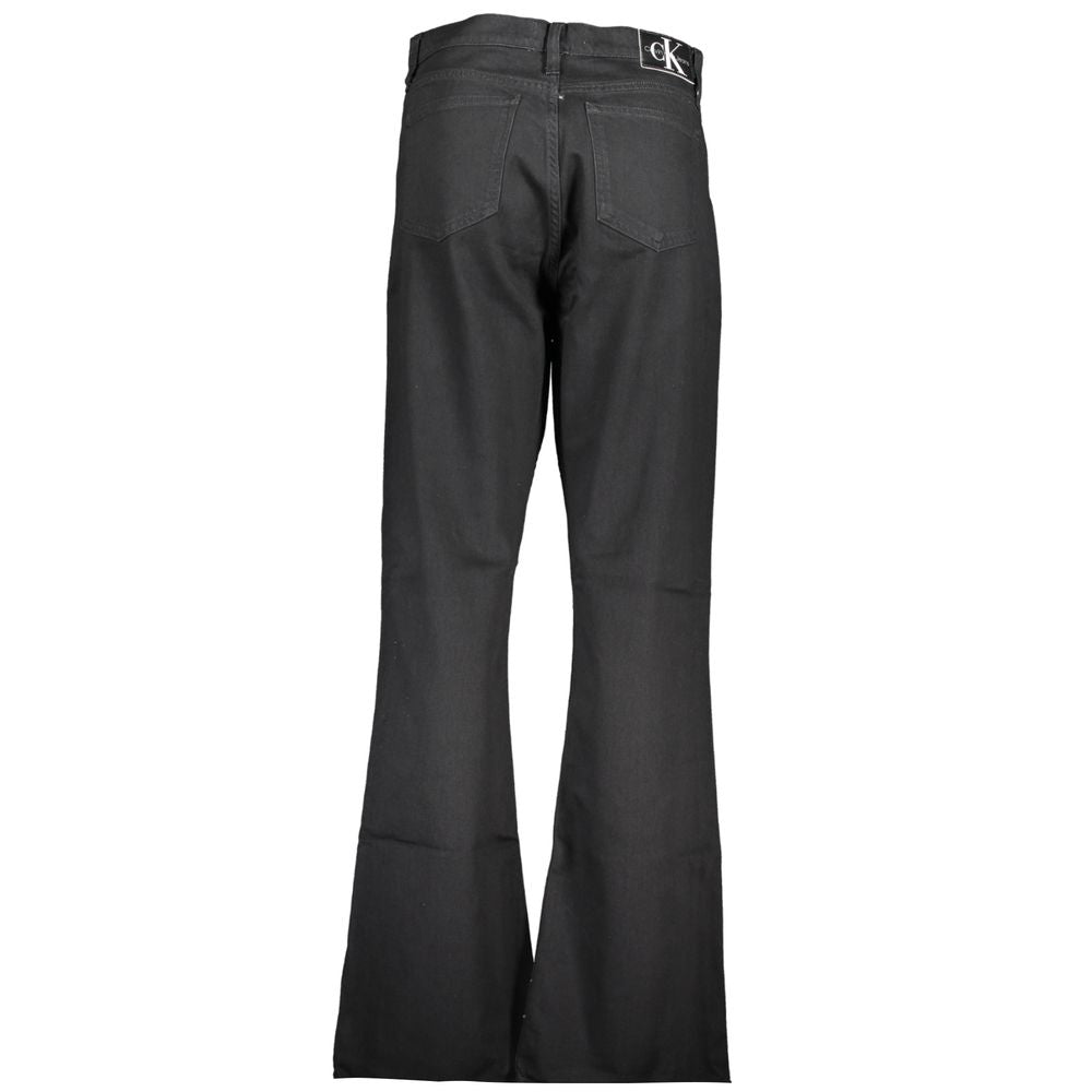 Zwarte katoenen damesjeans