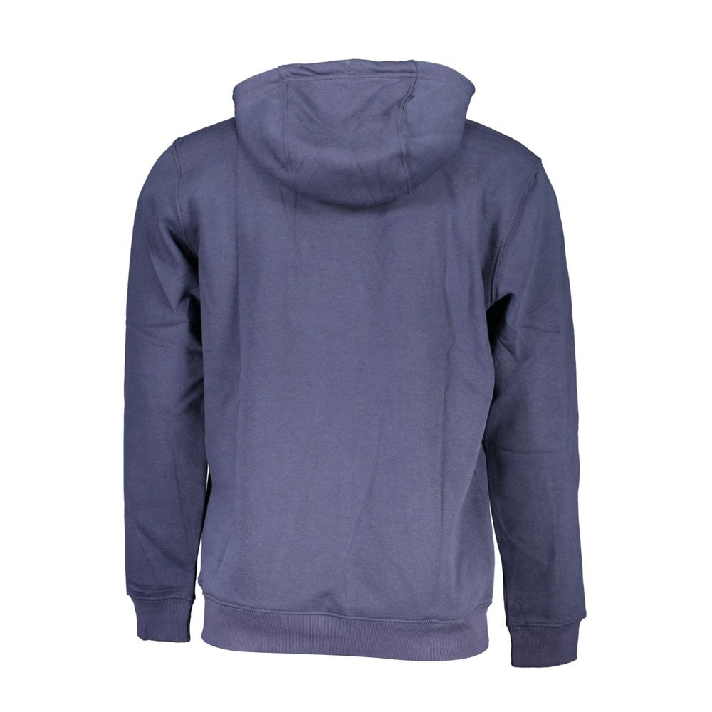 Blauwe katoenen herentrui