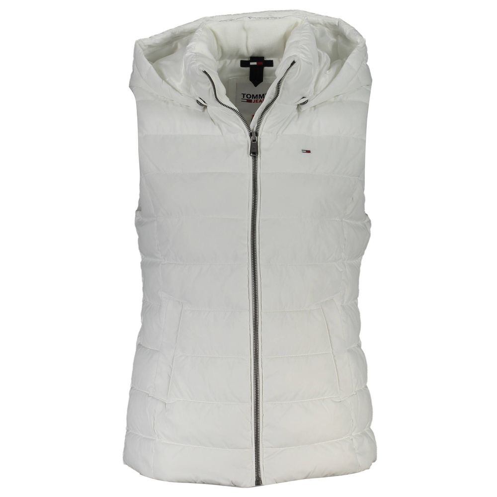 Witte polyester damesjas