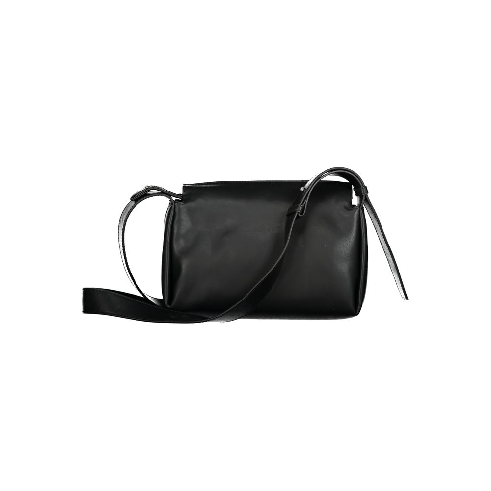 Zwarte polyester handtas